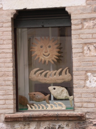 Spello bakery window